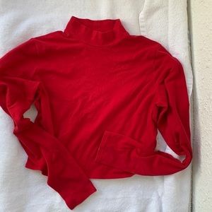 Baby mock neck crop top